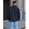 COOFANDY Mens Long Sleeve Denim Shirts Jacket Casual Button Down Jean Shirt(Navy Blue)