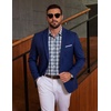 COOFANDY Mens Plaid Dress Shirts Big and Tall (1X-6X) Long Sleeve Cotton Button Down Shirt Bussiness Casual Shirts(Black Dark Green White Plaid)