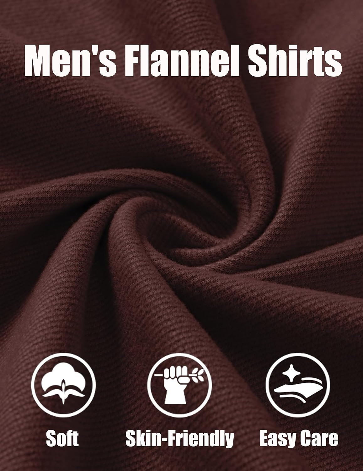 image:imageCOOFANDY Mens Button Down Shirt Jacket Long Sleeve Flannel ShirtsWine Red