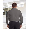COOFANDY Big and Tall Mens Dress Shirt Wrinkle Free Button Down Shirt(Dark Grey)