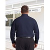 COOFANDY Big and Tall Mens Dress Shirt Wrinkle Free Button Down Shirt(Navy Blue)
