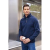 COOFANDY Men’s Casual Pullover Sweater Quarter Button Fleece Sweatshirt Knitted Thermal Sweaters(A-navy Blue)