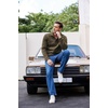 COOFANDY Men’s Casual Pullover Sweater Quarter Button Fleece Sweatshirt Knitted Thermal Sweaters(Coffee)
