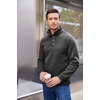 COOFANDY Men’s Casual Pullover Sweater Quarter Button Fleece Sweatshirt Knitted Thermal Sweaters(Dark Grey)