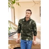 COOFANDY Men’s Casual Pullover Sweater Quarter Button Fleece Sweatshirt Knitted Thermal Sweaters(Green)