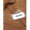 COOFANDY Men’s Cowboy Shirtss Embroidered Rose Design Shirts Western Long Sleeve Button Down Shirts(Light Brown)