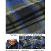 COOFANDY Mens Lightweight Flannel Long Sleeve Casual Work Plaid Shirts(A Plaid-green Blue Plaid)