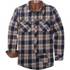 COOFANDY Mens Lightweight Flannel Long Sleeve Casual Work Plaid Shirts(A Plaid-navy Khaki Plaid)