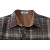 COOFANDY Mens Lightweight Flannel Long Sleeve Casual Work Plaid Shirts(Plaid-brown & Blue & Beige)