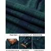 COOFANDY Mens Lightweight Flannel Long Sleeve Casual Work Plaid Shirts(Plaid-green)