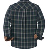 COOFANDY Mens Lightweight Flannel Long Sleeve Casual Work Plaid Shirts(Plaid-navy & Green & Brown)