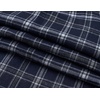 COOFANDY Mens Lightweight Flannel Long Sleeve Casual Work Plaid Shirts(Plaid-navy Blue & White)