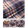 COOFANDY Mens Lightweight Flannel Long Sleeve Casual Work Plaid Shirts(Plaid-vibrant Orange)
