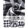 COOFANDY Mens Lightweight Flannel Shirt Long Sleeve Plaid Shirt with Pocket(Black)