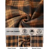 COOFANDY Mens Lightweight Flannel Shirt Long Sleeve Plaid Shirt with Pocket(Khaki)