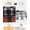 COOFANDY Men’s Long Sleeve Flannel Shirts Fashion Flannel Shirt Casual Button Down Shirt Jakcet with Pockets(Black Blue)