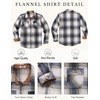 COOFANDY Men’s Long Sleeve Flannel Shirts Fashion Flannel Shirt Casual Button Down Shirt Jakcet with Pockets(Blue Yellow-line)