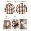 COOFANDY Men’s Long Sleeve Flannel Shirts Fashion Flannel Shirt Casual Button Down Shirt Jakcet with Pockets(Khaki)