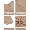 COOFANDY Men’s T Shirts Henley Shirts Short Sleeve Casual Shirts for Men(Khaki)