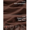 COOFANDY Mens Thermal T Shirts Long Sleeve Fleece Lined Tee Casual Soft Top(Brown)