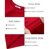 COOFANDY Mens Thermal T Shirts Long Sleeve Fleece Lined Tee Casual Soft Top(Red)