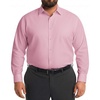 COOFANDY Big and Tall Mens Dress Shirt Wrinkle Free Button Down Shirt(Pink)