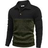 Black Patchwork Army Green