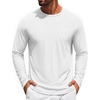 COOFANDY Men’s Long Sleeve T-Shirt Sun Protection Athletic Tee Shirts(A-white 1pack)