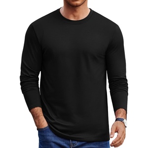 COOFANDY Mens Thermal T Shirts Long Sleeve Fleece Lined Tee Casual Soft Top(All Black)