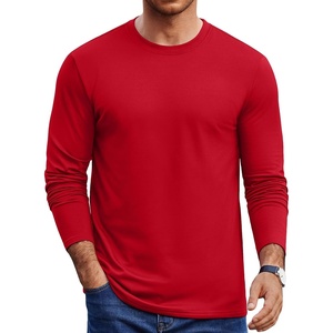 COOFANDY Mens Thermal T Shirts Long Sleeve Fleece Lined Tee Casual Soft Top(Red)