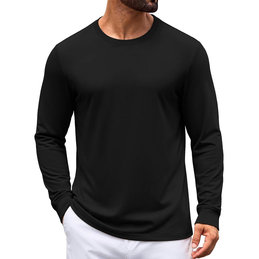 image:imageCOOFANDY Mens T Shirt Basic Casual TeeBlack
