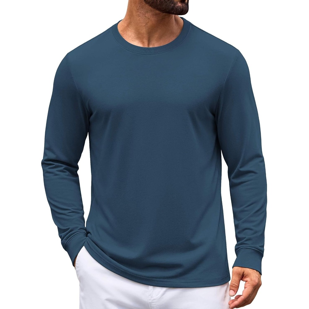 image:imageCOOFANDY Mens T Shirt Basic Casual TeeBlue