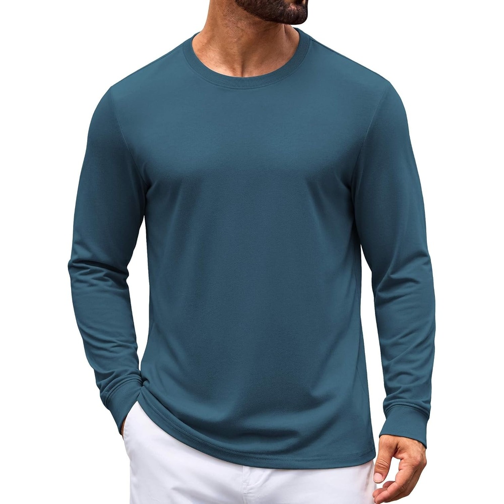 image:imageCOOFANDY Mens T Shirt Basic Casual TeeMidnight Blue