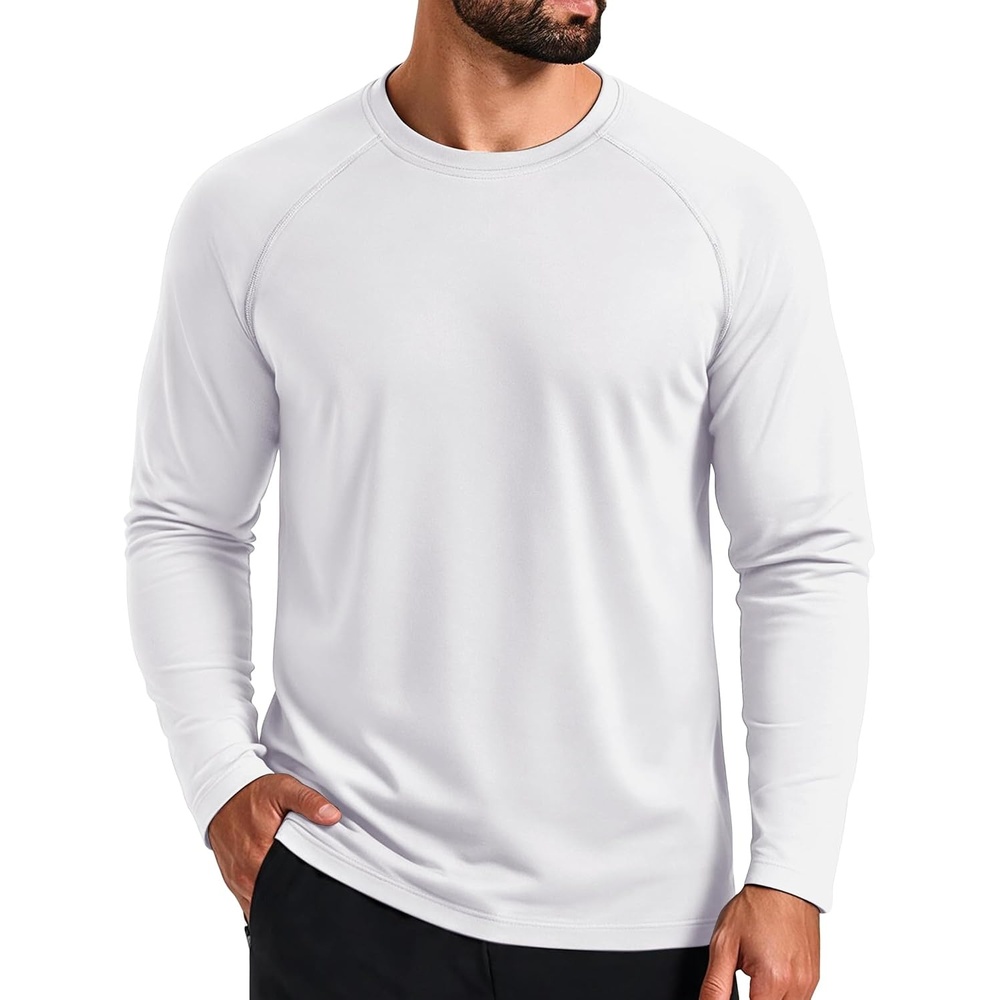 image:imageCOOFANDY Mens Thermal Shirt Regular Fit Fleece Lined Athletic Base LayerWhite