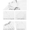 COOFANDY Men’s 2 Piece Casual Beach Set Button Down Shirt and Loose Pants(A-white)