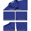 COOFANDY Men’s 2 Piece Casual Beach Set Button Down Shirt and Loose Pants(Dark Blue)