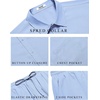 COOFANDY Men’s 2 Piece Casual Beach Set Button Down Shirt and Loose Pants(Light Blue)