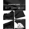 COOFANDY Men’s 2 Pieces Set Short Sleeve Henley Shirts and Shorts Set Texture Summer Beach Vacation Outfits(Black)