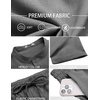 COOFANDY Men’s 2 Pieces Set Short Sleeve Henley Shirts and Shorts Set Texture Summer Beach Vacation Outfits(Dark Gray)