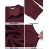 COOFANDY Men’s Knit Polo Shirt Long Sleeve Polo Sweaters Casual Golf Shirts(Dark Red)