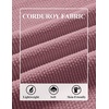 COOFANDY Men’s Long Sleeve Polo Shirts Casual Corduroy Polo Tee(Dusty Pink)