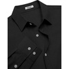 COOFANDY Mens Oxford Shirt Cotton Long Sleeve Regular-Fit Dress Shirt Wrinkle Free Casual Button Down Shirts(Black)
