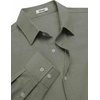 COOFANDY Mens Oxford Shirt Cotton Long Sleeve Regular-Fit Dress Shirt Wrinkle Free Casual Button Down Shirts(Green)