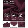 COOFANDY Mens Oxford Shirt Cotton Long Sleeve Regular-Fit Dress Shirt Wrinkle Free Casual Button Down Shirts(Jujube Red)