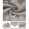 COOFANDY Mens Oxford Shirt Cotton Long Sleeve Regular-Fit Dress Shirt Wrinkle Free Casual Button Down Shirts(Khaki)
