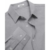 COOFANDY Mens Oxford Shirt Cotton Long Sleeve Regular-Fit Dress Shirt Wrinkle Free Casual Button Down Shirts(Light Gray)
