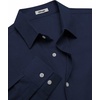 COOFANDY Mens Oxford Shirt Cotton Long Sleeve Regular-Fit Dress Shirt Wrinkle Free Casual Button Down Shirts(Navy Blue)