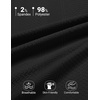 COOFANDY Mens Polo Shirts Short Sleeve Casual Knit Textured Summer Shirt(01-black)