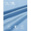 COOFANDY Mens Polo Shirts Short Sleeve Casual Knit Textured Summer Shirt(Light Blue)