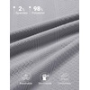 COOFANDY Mens Polo Shirts Short Sleeve Casual Knit Textured Summer Shirt(Light Grey)
